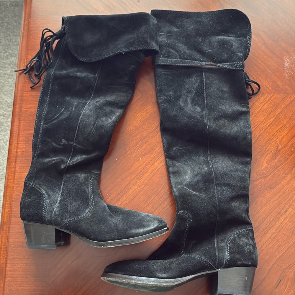 Frye Over the Knee Boots Black Size 6